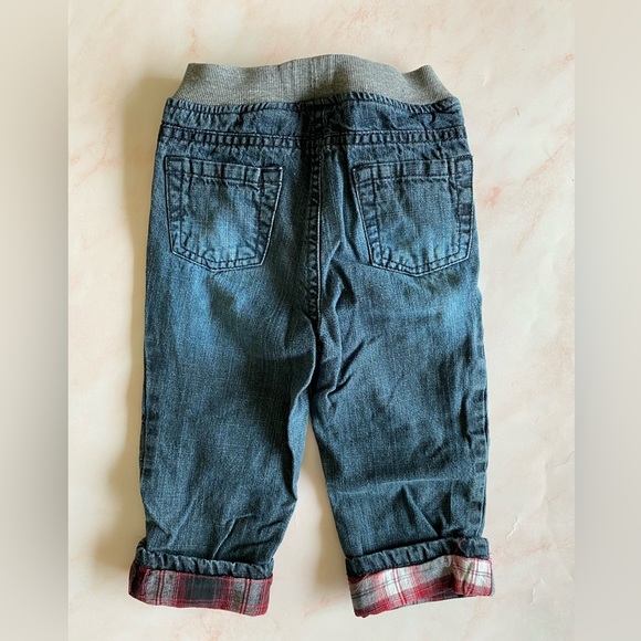 Joe Fresh Plaid Lined Jeans | 18-24 Months - Picture 3 of 6